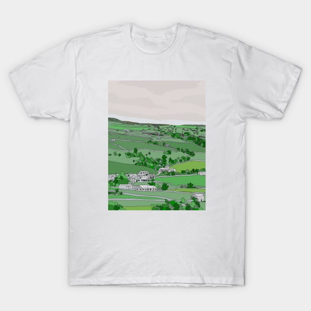 Swaledale, North Yorkshire - looking North T-Shirt by JennyCathcart